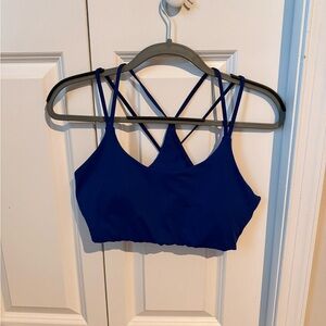 Fabletics Royal Blue Strappy Sports Bra